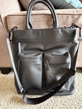 Pajar Black Laptop Tote with Dual Front Pockets
